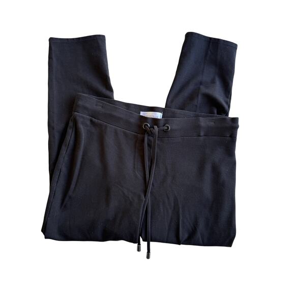 89th + Madison Women’s Petite Medium Black Cropped Drawstring Pants - Picture 1 of 6